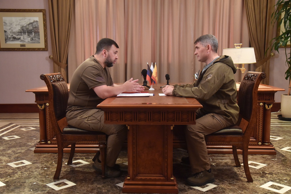 Денис Пушилин и Олег Николаев обсудили вопросы сотрудничества ДНР и Чувашской Республики